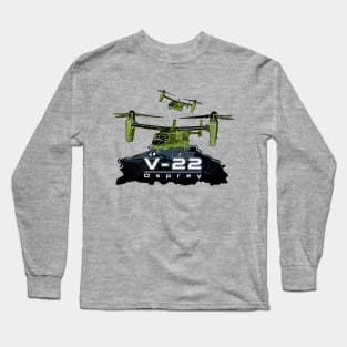 V-22 Osprey Hybrid Aircraft Long Sleeve T-Shirt